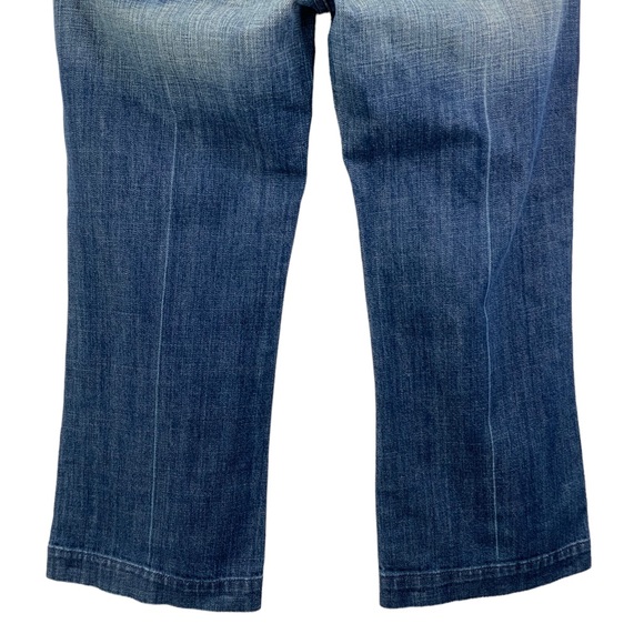 7 FOR ALL MANKIND Dojo Crop Jeans Size 29 Blue Jean Capris L23 - Picture 4 of 10